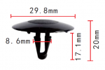 TOYOTA 90467-09006 клипса шумоизоляции капота 8,5x17x30mm