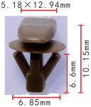 MITSUBISHI MU481027 клипса  6.8x6.6x12.9mm