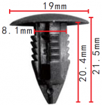 BMW 51488181420 Черная Клипса 8.9x19.8x18.9mm