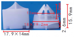 GM 15236894 Клипса  12x10.6x19.2mm