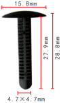 HONDA 90669-SP0-003ZA клипса  4.7x27.9x15.8mm