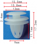 HONDA клипса  9x11.1x15.8mm
