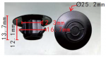 TOYOTA 76924-13020 Клипса  16.7x12.1x25.2mm