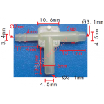 GM  14017780 коннектор  3.4x4.5x4.5mm