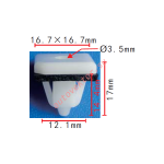 KIA / Hyundai 87758-37000 клипса  12.1x14.4x16.7mm