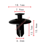 HONDA 91524-SE0-003 клипса  6.2x13.7x18.1mm