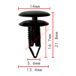 Mazda B101-68-252-00   5.6x16.7x14mm