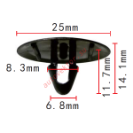 TOYOTA 90467-08124   8.3x11.7x25mm