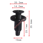 Honda 91502-SP0-003, 94530624, 0940909303 клипса 10x25x20mm