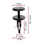 GM 3540858 клипса  6.5x28.9x18.8mm