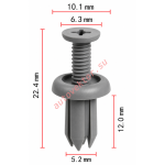 Toyota 9046705090B1 темно-серая клипса  5.2x12x10.1mm